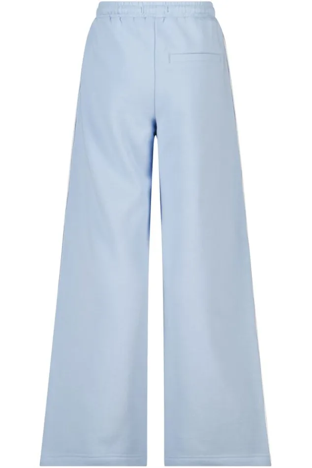America Today Broeken|Joggingbroeken^Joggingbroek Cristy Jr wide leg joggingbroek met zijstreep en embroidery