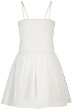 America Today Jurken^Jurk Dorian Jr lichte linnen jurk met smock top