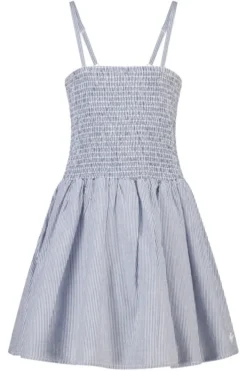 America Today Jurken^Jurk Dorian Jr lichte linnen jurk met smock top
