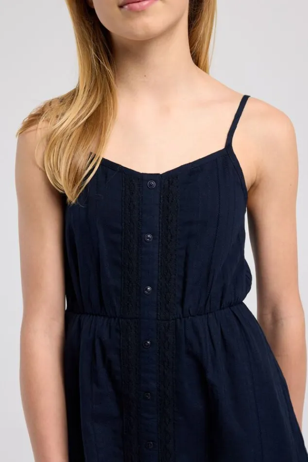 America Today New In|Jurken^Jurkje Dianna Jr met siertape en verstelbare bandjes