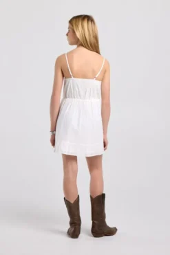 America Today New In|Jurken^Jurkje Dianna Jr met siertape en verstelbare bandjes