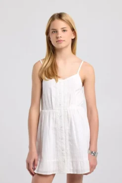America Today New In|Jurken^Jurkje Dianna Jr met siertape en verstelbare bandjes