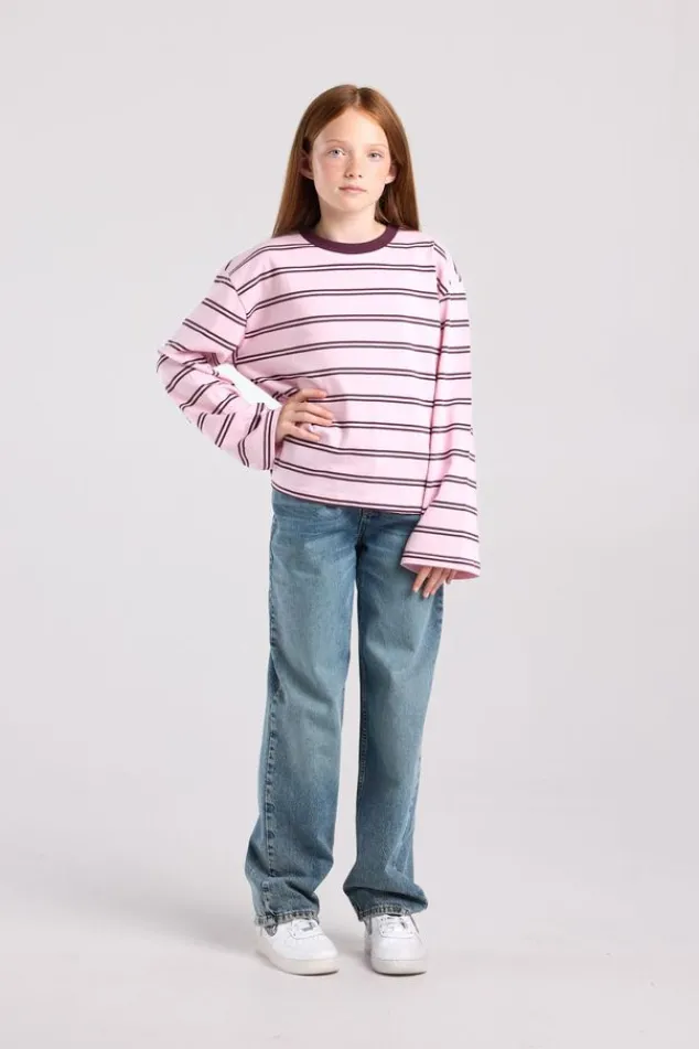 America Today T-Shirts & Tops|New In^Longsleeve Lexi Jr oversized gestreepte longsleeve
