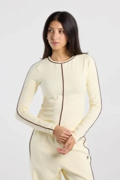 America Today New In|T-Shirts & Tops^ongeeve oi fitted ongeeve et piping