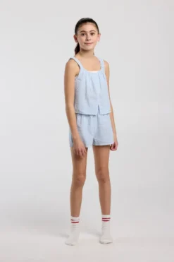 America Today Ondergoed & Lounge^Lounge short Mimi Jr gestreepte lounge short voor meisjes