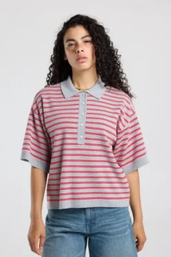 America Today New In|Truien & Vesten^Poo Kirten getreepte ooe fit poo et knoopuiting