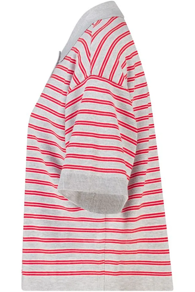 America Today New In|Truien & Vesten^Poo Kirten getreepte ooe fit poo et knoopuiting