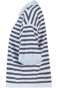 America Today New In|Truien & Vesten^Poo Kirten getreepte ooe fit poo et knoopuiting