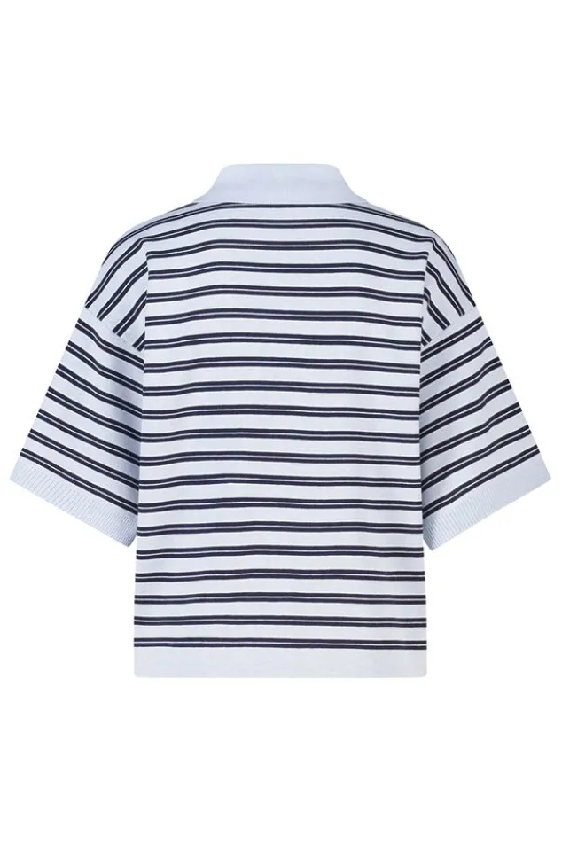 America Today New In|Truien & Vesten^Poo Kirten getreepte ooe fit poo et knoopuiting