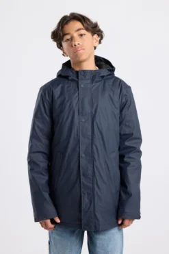 America Today Jassen & Regenjassen^Regenjas Jake padded Jr regenjas met capuchon en warme voering