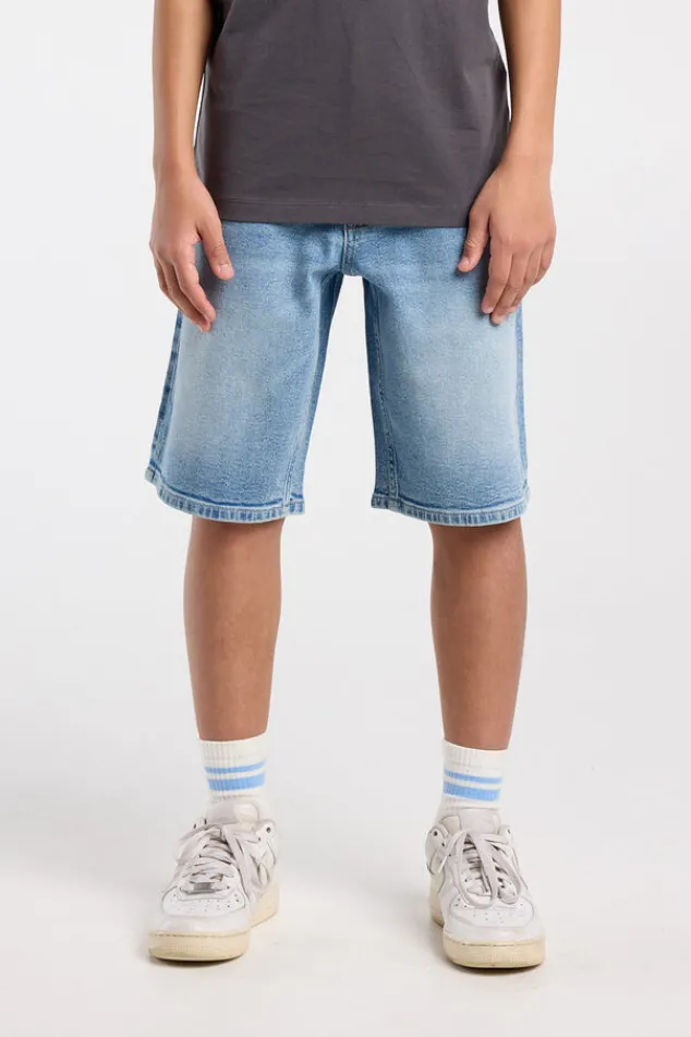 America Today Shorts^Short Nate Jr denim short met relaxed fit voor boys