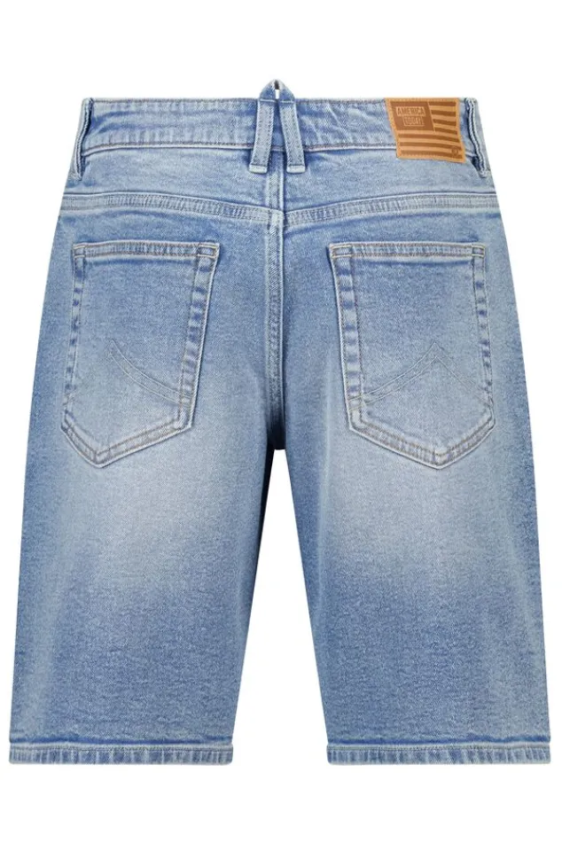 America Today Shorts^Short Nate Jr denim short met relaxed fit voor boys
