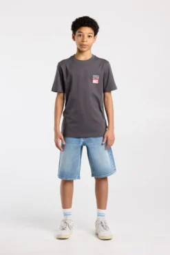 America Today Shorts^Short Nate Jr denim short met relaxed fit voor boys