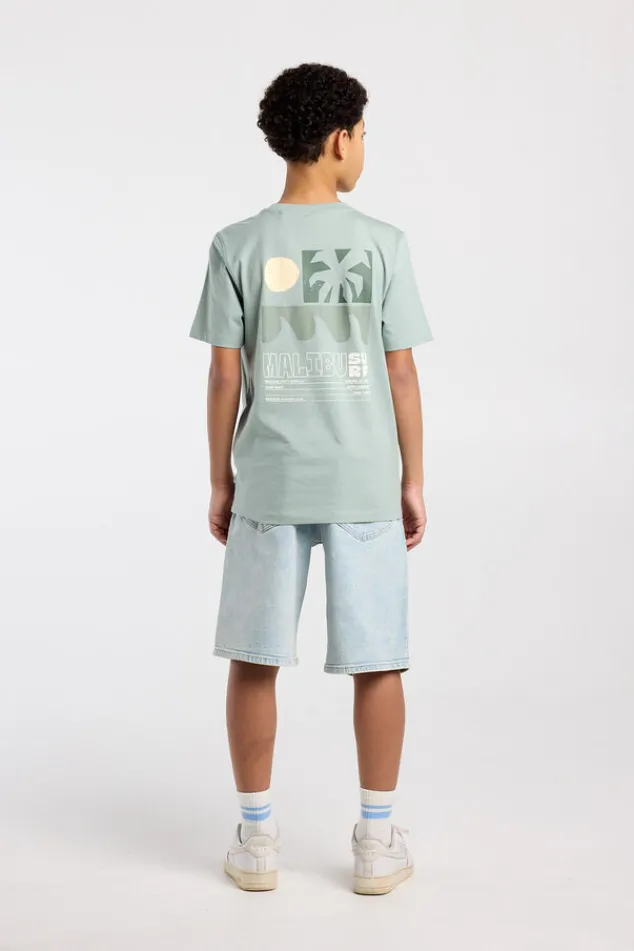 America Today Shorts^Short Nate Jr denim short met relaxed fit voor boys