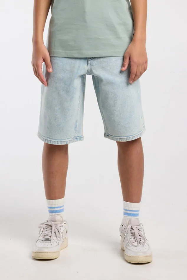 America Today Shorts^Short Nate Jr denim short met relaxed fit voor boys
