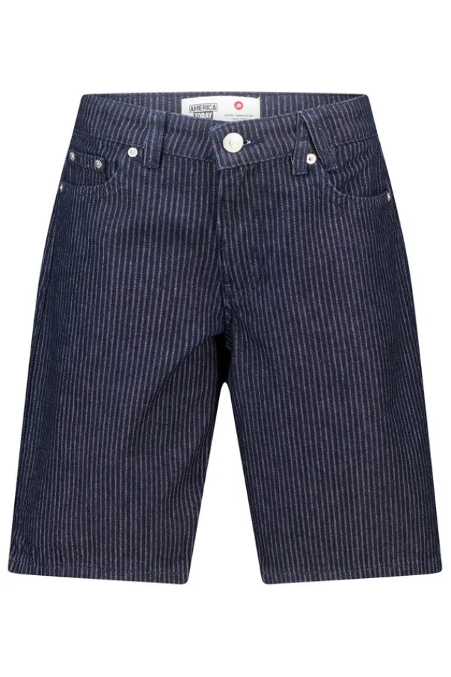 America Today Shorts^Short Noelle Jr gestreepte jorts met klassiek 5-pocket model