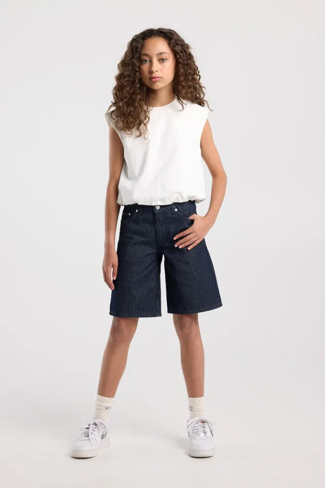America Today Shorts^Short Noelle Jr gestreepte jorts met klassiek 5-pocket model