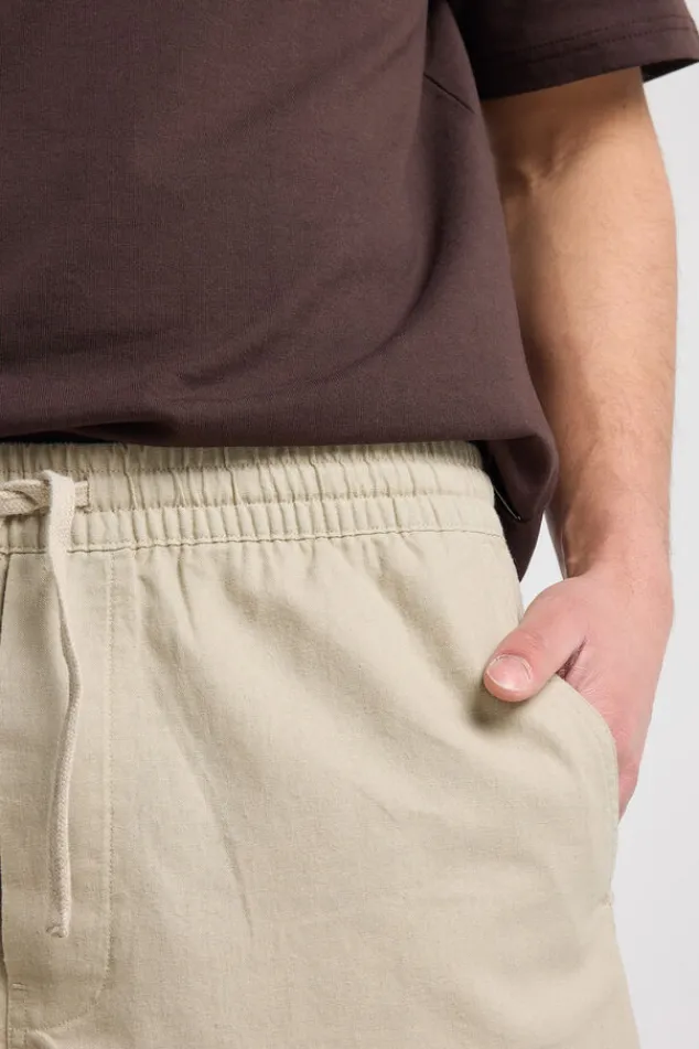 America Today Shorts|Linnen^hort Noran reguar fit hort et voor- en achterzakken