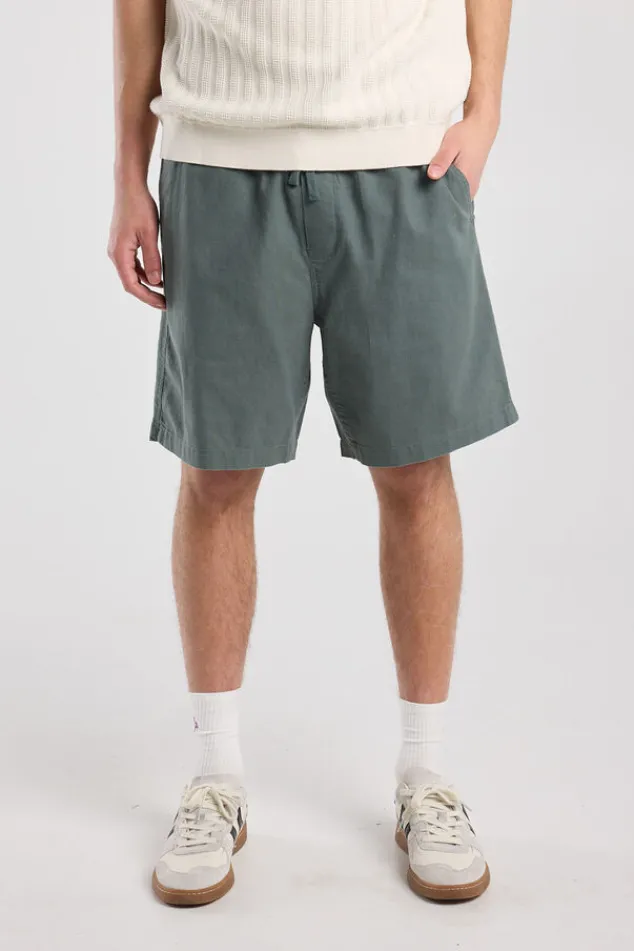 America Today Shorts|Linnen^hort Noran reguar fit hort et voor- en achterzakken
