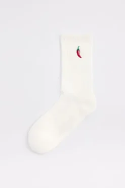 America Today Accessoires|New In^Sokken Thabo Fun hoge sokken met embroidery detail