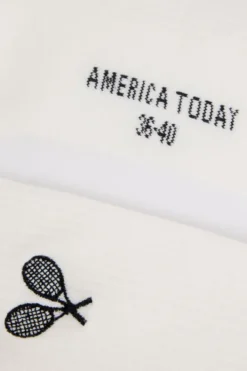 America Today Accessoires|New In^Sokken Thabo Fun hoge sokken met embroidery detail