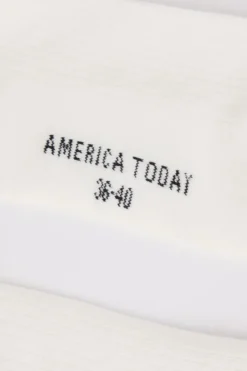 America Today Accessoires|Accessoires^Sokken Thabo Fun hoge sokken met ribstructuur en embroidery