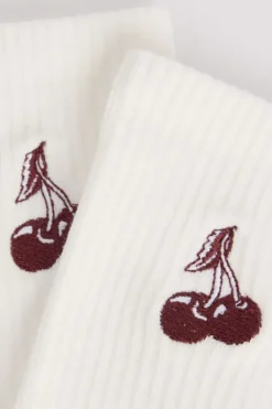America Today Accessoires|Accessoires^Sokken Thabo Fun hoge sokken met ribstructuur en embroidery