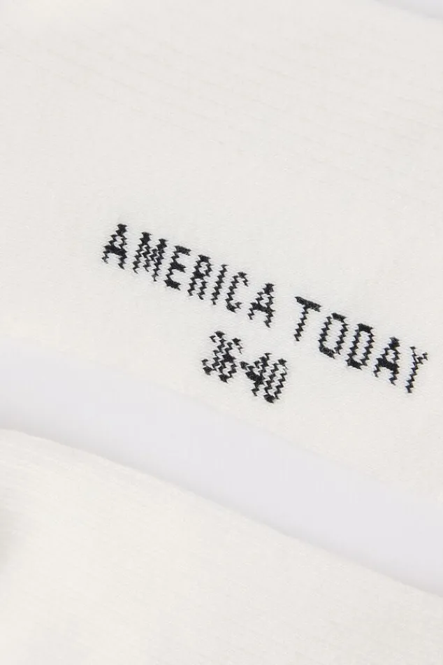 America Today Accessoires|Accessoires^Sokken Thabo Fun hoge sokken met ribstructuur en embroidery