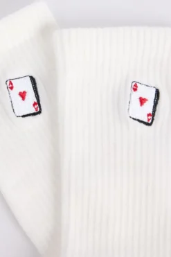 America Today Accessoires|New In^Sokken Thabo Fun hoge sokken met embroidery detail