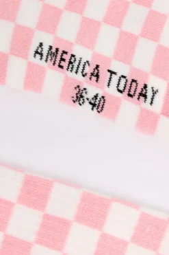 America Today Accessoires|New In^Sokken Tula B hoge sokken met ruitpatroon