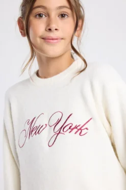 America Today Truien & Vesten^Sweater Kardy jr Sweater met ronde hals en jacquard of borduursel