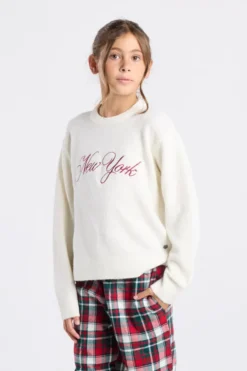 America Today Truien & Vesten^Sweater Kardy jr Sweater met ronde hals en jacquard of borduursel