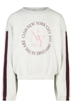 America Today Truien & Vesten|New In^sweater Safia Jr sweater met front print en balloon shape