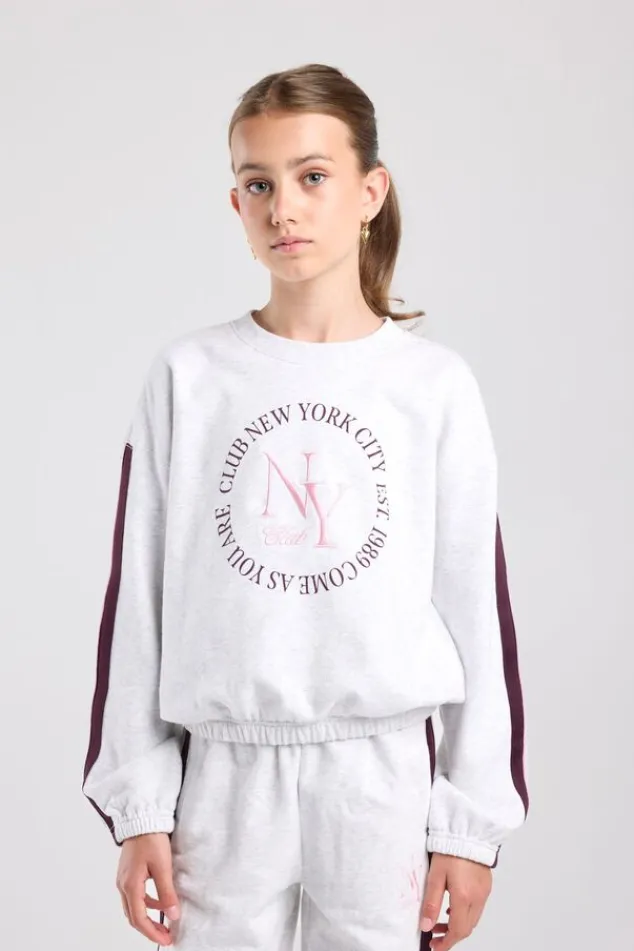 America Today Truien & Vesten|New In^sweater Safia Jr sweater met front print en balloon shape
