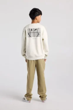 America Today Sweaters & Hoodies|New In^Sweater Scout Crew Jr relaxed fit sweater met Smileyworld™ chest- en backprint