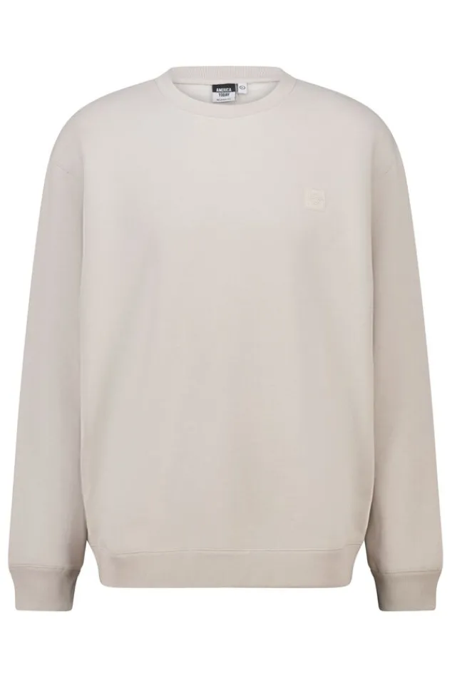America Today Truien & Vesten|Sweaters & Hoodies^weater eaey Crew Crewneck weater et reaxed fit en tonae patch