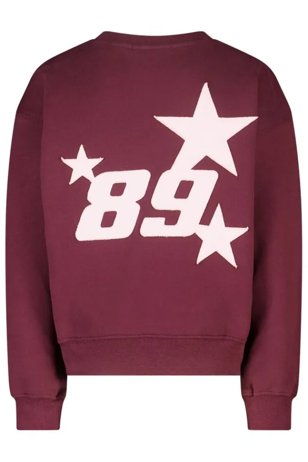 America Today Truien & Vesten|New In^sweater Stazie Jr oversized sweater met front en back patch