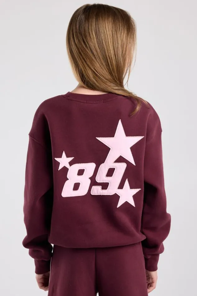 America Today Truien & Vesten|New In^sweater Stazie Jr oversized sweater met front en back patch
