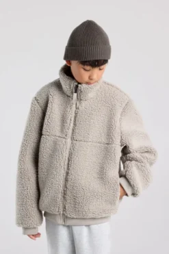 America Today Sweaters & Hoodies|New In^Teddy vest Bodhi Jr gevoerd teddy vest met aantrekkoorden