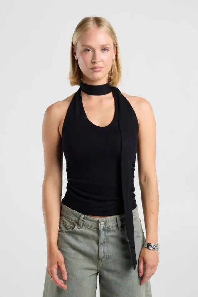 America Today New In|T-Shirts & Tops^Top Genevieve veezijdige top et haterode en eatiche zijkanten