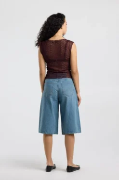 America Today New In|T-Shirts & Tops^Top Gini ouwoze kanten top et V-ha en knoopje