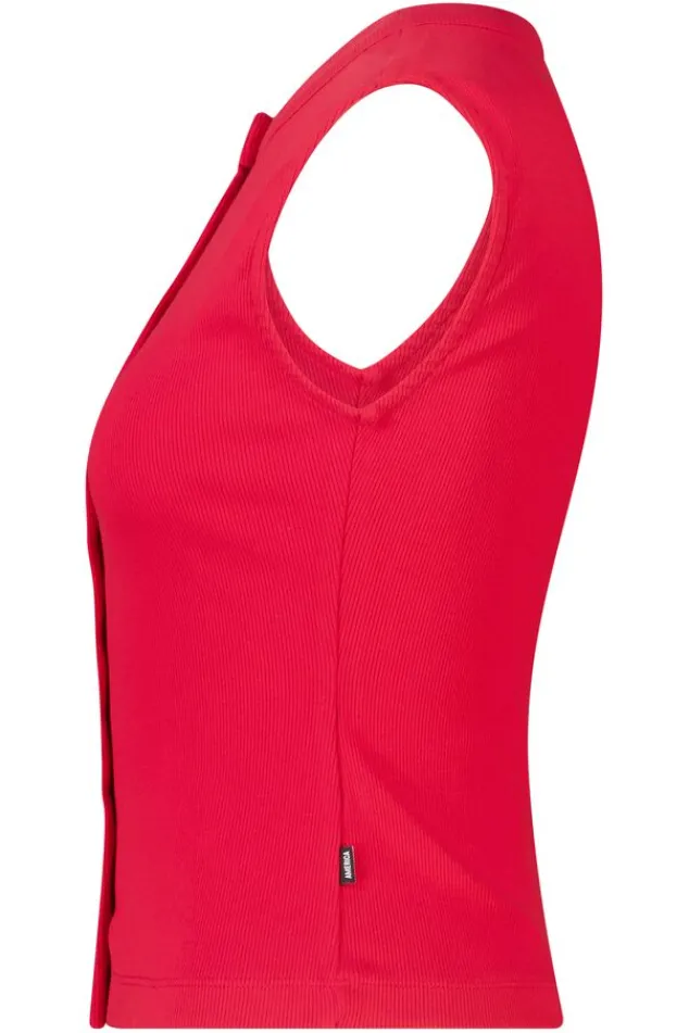 America Today New In|T-Shirts & Tops^Top Gwenn ouwoze top et ribtof en knoopuiting