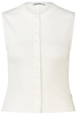 America Today New In|T-Shirts & Tops^Top Gwenn ouwoze top et ribtof en knoopuiting