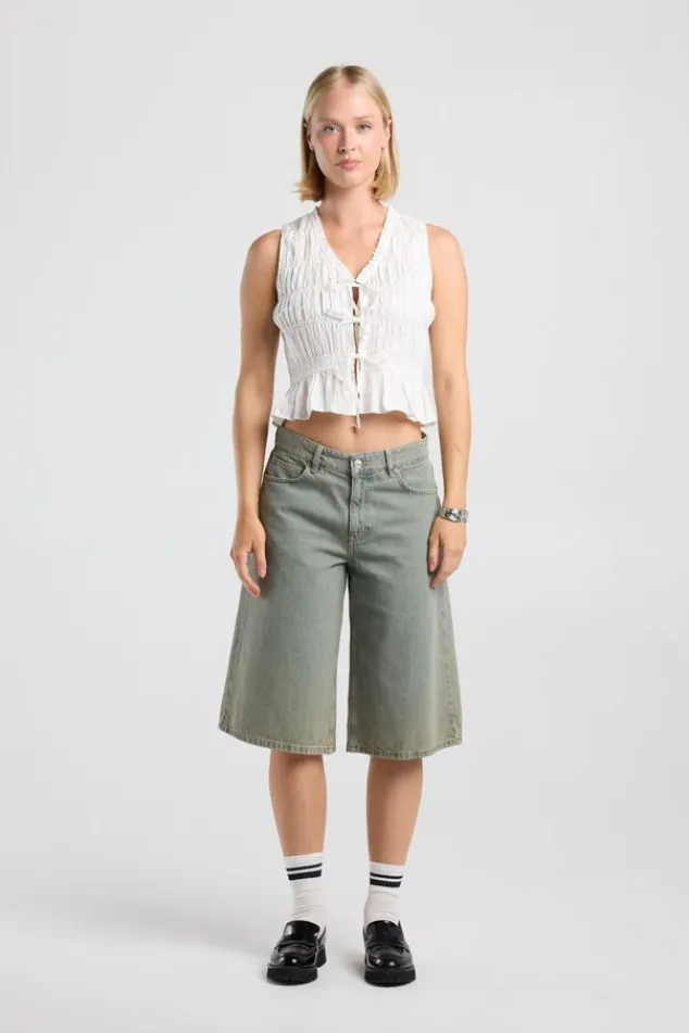 America Today New In|T-Shirts & Tops^Top Ika geockte hatertop et trikje en ruffe