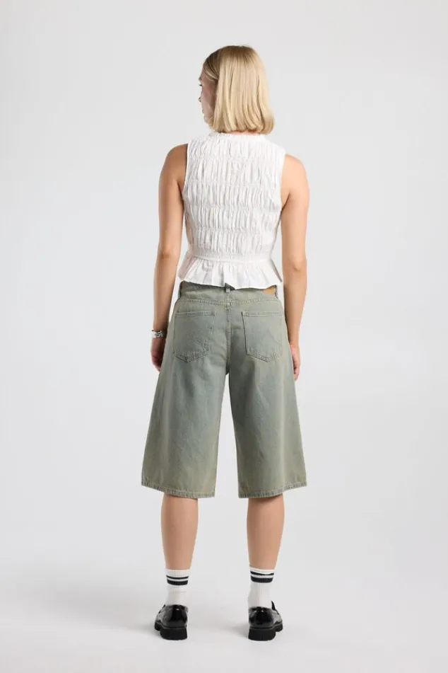 America Today New In|T-Shirts & Tops^Top Ika geockte hatertop et trikje en ruffe