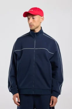 America Today Truien & Vesten|New In^Track jacket Bobby reaxed fit track jacket et piping detai