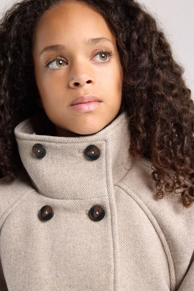 America Today Jassen & Regenjassen|New In^Trenchcoat Jany jr korte trenchcoat met opstaande kraag