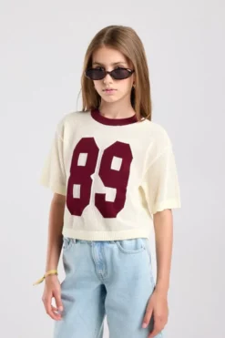 America Today Truien & Vesten|New In^Trui Kimmie Jr gebreid model met korte mouwen