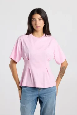 America Today New In|T-Shirts & Tops^T-hirt Edia fitted T-hirt et wijde ouwen