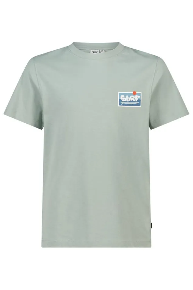 America Today T-Shirts & Tops^T-shirt Edson Jr regular fit met print voor en achter